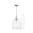 Minka-Lavery - 13125-84 - One Light Mini Pendant - Orbis - Brushed Nickel
