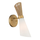 One Light Wall Sconce<br /><span style="color:#4AB0CE;">Entrega: 4-10 dias en USA</span><br /><span style="color:#4AB0CE;font-size:60%;">PREGUNTE POR ENTREGA EN PANAMA</span><br />Collection: Vantrel<br />Finish: Legacy Brass
