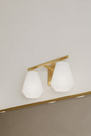 Two Light Vanity<br /><span style="color:#4AB0CE;">Entrega: 4-10 dias en USA</span><br /><span style="color:#4AB0CE;font-size:60%;">PREGUNTE POR ENTREGA EN PANAMA</span><br />Collection: Siena<br />Finish: Legacy Brass