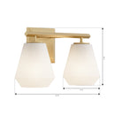 Minka-Lavery - 14372-732 - Two Light Vanity - Siena - Legacy Brass