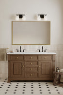 Two Light Vanity<br /><span style="color:#4AB0CE;">Entrega: 4-10 dias en USA</span><br /><span style="color:#4AB0CE;font-size:60%;">PREGUNTE POR ENTREGA EN PANAMA</span><br />Collection: Siena<br />Finish: Dark Matte Black