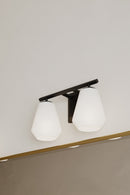 Two Light Vanity<br /><span style="color:#4AB0CE;">Entrega: 4-10 dias en USA</span><br /><span style="color:#4AB0CE;font-size:60%;">PREGUNTE POR ENTREGA EN PANAMA</span><br />Collection: Siena<br />Finish: Dark Matte Black