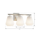 Minka-Lavery - 14373-84 - Three Light Vanity - Siena - Brushed Nickel
