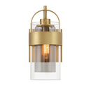 One Light Bath Sconce<br /><span style="color:#4AB0CE;">Entrega: 4-10 dias en USA</span><br /><span style="color:#4AB0CE;font-size:60%;">PREGUNTE POR ENTREGA EN PANAMA</span><br />Collection: Ravik<br />Finish: Legacy Brass