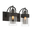 Two Light Vanity<br /><span style="color:#4AB0CE;">Entrega: 4-10 dias en USA</span><br /><span style="color:#4AB0CE;font-size:60%;">PREGUNTE POR ENTREGA EN PANAMA</span><br />Collection: Ravik<br />Finish: Dark Matte Black