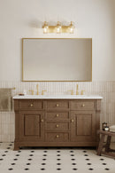 Three Light Vanity<br /><span style="color:#4AB0CE;">Entrega: 4-10 dias en USA</span><br /><span style="color:#4AB0CE;font-size:60%;">PREGUNTE POR ENTREGA EN PANAMA</span><br />Collection: Ravik<br />Finish: Legacy Brass