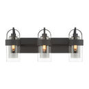 Three Light Vanity<br /><span style="color:#4AB0CE;">Entrega: 4-10 dias en USA</span><br /><span style="color:#4AB0CE;font-size:60%;">PREGUNTE POR ENTREGA EN PANAMA</span><br />Collection: Ravik<br />Finish: Dark Matte Black