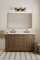 Three Light Vanity<br /><span style="color:#4AB0CE;">Entrega: 4-10 dias en USA</span><br /><span style="color:#4AB0CE;font-size:60%;">PREGUNTE POR ENTREGA EN PANAMA</span><br />Collection: Ravik<br />Finish: Dark Matte Black