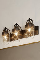Three Light Vanity<br /><span style="color:#4AB0CE;">Entrega: 4-10 dias en USA</span><br /><span style="color:#4AB0CE;font-size:60%;">PREGUNTE POR ENTREGA EN PANAMA</span><br />Collection: Ravik<br />Finish: Dark Matte Black