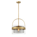 One Light Convertible Pendant/Semi-Flush Mount<br /><span style="color:#4AB0CE;">Entrega: 4-10 dias en USA</span><br /><span style="color:#4AB0CE;font-size:60%;">PREGUNTE POR ENTREGA EN PANAMA</span><br />Collection: Ravik<br />Finish: Legacy Brass