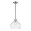 One Light Pendant<br /><span style="color:#4AB0CE;">Entrega: 4-10 dias en USA</span><br /><span style="color:#4AB0CE;font-size:60%;">PREGUNTE POR ENTREGA EN PANAMA</span><br />Collection: Elaris<br />Finish: Brushed Nickel