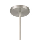 One Light Pendant<br /><span style="color:#4AB0CE;">Entrega: 4-10 dias en USA</span><br /><span style="color:#4AB0CE;font-size:60%;">PREGUNTE POR ENTREGA EN PANAMA</span><br />Collection: Elaris<br />Finish: Brushed Nickel