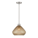 One Light Pendant<br /><span style="color:#4AB0CE;">Entrega: 4-10 dias en USA</span><br /><span style="color:#4AB0CE;font-size:60%;">PREGUNTE POR ENTREGA EN PANAMA</span><br />Collection: Elaris<br />Finish: Brushed Nickel