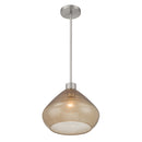 One Light Pendant<br /><span style="color:#4AB0CE;">Entrega: 4-10 dias en USA</span><br /><span style="color:#4AB0CE;font-size:60%;">PREGUNTE POR ENTREGA EN PANAMA</span><br />Collection: Elaris<br />Finish: Brushed Nickel