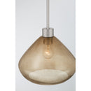 One Light Pendant<br /><span style="color:#4AB0CE;">Entrega: 4-10 dias en USA</span><br /><span style="color:#4AB0CE;font-size:60%;">PREGUNTE POR ENTREGA EN PANAMA</span><br />Collection: Elaris<br />Finish: Brushed Nickel