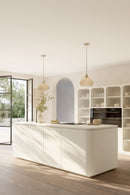 One Light Pendant<br /><span style="color:#4AB0CE;">Entrega: 4-10 dias en USA</span><br /><span style="color:#4AB0CE;font-size:60%;">PREGUNTE POR ENTREGA EN PANAMA</span><br />Collection: Elaris<br />Finish: Brushed Nickel