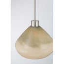 One Light Pendant<br /><span style="color:#4AB0CE;">Entrega: 4-10 dias en USA</span><br /><span style="color:#4AB0CE;font-size:60%;">PREGUNTE POR ENTREGA EN PANAMA</span><br />Collection: Elaris<br />Finish: Brushed Nickel