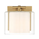 One Light Bath Sconce<br /><span style="color:#4AB0CE;">Entrega: 4-10 dias en USA</span><br /><span style="color:#4AB0CE;font-size:60%;">PREGUNTE POR ENTREGA EN PANAMA</span><br />Collection: Seville<br />Finish: Legacy Brass