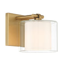 One Light Bath Sconce<br /><span style="color:#4AB0CE;">Entrega: 4-10 dias en USA</span><br /><span style="color:#4AB0CE;font-size:60%;">PREGUNTE POR ENTREGA EN PANAMA</span><br />Collection: Seville<br />Finish: Legacy Brass