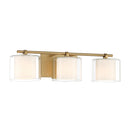 Three Light Vanity<br /><span style="color:#4AB0CE;">Entrega: 6-7 semanas en USA</span><br /><span style="color:#4AB0CE;font-size:60%;">PREGUNTE POR ENTREGA EN PANAMA</span><br />Collection: Seville<br />Finish: Legacy Brass