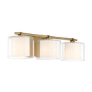 Three Light Vanity<br /><span style="color:#4AB0CE;">Entrega: 6-7 semanas en USA</span><br /><span style="color:#4AB0CE;font-size:60%;">PREGUNTE POR ENTREGA EN PANAMA</span><br />Collection: Seville<br />Finish: Legacy Brass