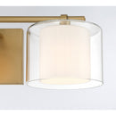 Three Light Vanity<br /><span style="color:#4AB0CE;">Entrega: 6-7 semanas en USA</span><br /><span style="color:#4AB0CE;font-size:60%;">PREGUNTE POR ENTREGA EN PANAMA</span><br />Collection: Seville<br />Finish: Legacy Brass
