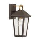 One Light Outdoor Wall Lantern<br /><span style="color:#4AB0CE;">Entrega: 4-10 dias en USA</span><br /><span style="color:#4AB0CE;font-size:60%;">PREGUNTE POR ENTREGA EN PANAMA</span><br />Collection: Bayra<br />Finish: Painted Legacy Brass