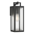 One Light Outdoor Wall Sconce<br /><span style="color:#4AB0CE;">Entrega: 4-10 dias en USA</span><br /><span style="color:#4AB0CE;font-size:60%;">PREGUNTE POR ENTREGA EN PANAMA</span><br />Collection: Edgewood<br />Finish: Dark Matte Black