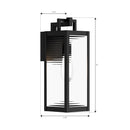 Minka-Lavery - 78201-899 - One Light Outdoor Wall Sconce - Edgewood - Dark Matte Black