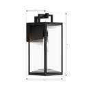 Minka-Lavery - 78202-899 - One Light Outdoor Wall Sconce - Edgewood - Dark Matte Black