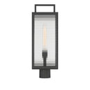 One Light Outdoor Post Mount<br /><span style="color:#4AB0CE;">Entrega: 4-10 dias en USA</span><br /><span style="color:#4AB0CE;font-size:60%;">PREGUNTE POR ENTREGA EN PANAMA</span><br />Collection: Edgewood<br />Finish: Dark Matte Black