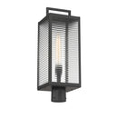 One Light Outdoor Post Mount<br /><span style="color:#4AB0CE;">Entrega: 4-10 dias en USA</span><br /><span style="color:#4AB0CE;font-size:60%;">PREGUNTE POR ENTREGA EN PANAMA</span><br />Collection: Edgewood<br />Finish: Dark Matte Black