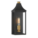 One Light Outdoor Wall Lantern<br /><span style="color:#4AB0CE;">Entrega: 4-10 dias en USA</span><br /><span style="color:#4AB0CE;font-size:60%;">PREGUNTE POR ENTREGA EN PANAMA</span><br />Collection: Hurstborne<br />Finish: Dark Matte Black