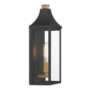 One Light Outdoor Wall Lantern<br /><span style="color:#4AB0CE;">Entrega: 4-10 dias en USA</span><br /><span style="color:#4AB0CE;font-size:60%;">PREGUNTE POR ENTREGA EN PANAMA</span><br />Collection: Hurstborne<br />Finish: Dark Matte Black