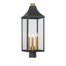 Three Light Outdoor Post Lantern<br /><span style="color:#4AB0CE;">Entrega: 4-10 dias en USA</span><br /><span style="color:#4AB0CE;font-size:60%;">PREGUNTE POR ENTREGA EN PANAMA</span><br />Collection: Hurstborne<br />Finish: Dark Matte Black