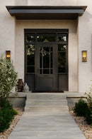 Two Light Outdoor Wall Sconce<br /><span style="color:#4AB0CE;">Entrega: 4-10 dias en USA</span><br /><span style="color:#4AB0CE;font-size:60%;">PREGUNTE POR ENTREGA EN PANAMA</span><br />Collection: Briarlane<br />Finish: Painted Legacy Brass
