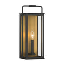 One Light Outdoor Wall Sconce<br /><span style="color:#4AB0CE;">Entrega: 4-10 dias en USA</span><br /><span style="color:#4AB0CE;font-size:60%;">PREGUNTE POR ENTREGA EN PANAMA</span><br />Collection: Aberdeen<br />Finish: Sand Coal Black