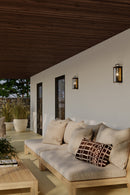 One Light Outdoor Wall Sconce<br /><span style="color:#4AB0CE;">Entrega: 4-10 dias en USA</span><br /><span style="color:#4AB0CE;font-size:60%;">PREGUNTE POR ENTREGA EN PANAMA</span><br />Collection: Aberdeen<br />Finish: Sand Coal Black