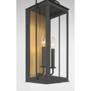 Two Light Outdoor Wall Sconce<br /><span style="color:#4AB0CE;">Entrega: 4-10 dias en USA</span><br /><span style="color:#4AB0CE;font-size:60%;">PREGUNTE POR ENTREGA EN PANAMA</span><br />Collection: Aberdeen<br />Finish: Sand Coal Black