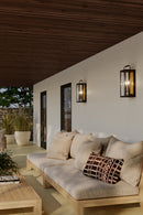 Two Light Outdoor Wall Sconce<br /><span style="color:#4AB0CE;">Entrega: 4-10 dias en USA</span><br /><span style="color:#4AB0CE;font-size:60%;">PREGUNTE POR ENTREGA EN PANAMA</span><br />Collection: Aberdeen<br />Finish: Sand Coal Black