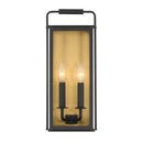 Two Light Outdoor Wall Sconce<br /><span style="color:#4AB0CE;">Entrega: 4-10 dias en USA</span><br /><span style="color:#4AB0CE;font-size:60%;">PREGUNTE POR ENTREGA EN PANAMA</span><br />Collection: Aberdeen<br />Finish: Sand Coal Black
