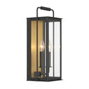 Two Light Outdoor Wall Sconce<br /><span style="color:#4AB0CE;">Entrega: 4-10 dias en USA</span><br /><span style="color:#4AB0CE;font-size:60%;">PREGUNTE POR ENTREGA EN PANAMA</span><br />Collection: Aberdeen<br />Finish: Sand Coal Black