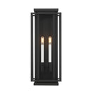 Two Light Outdoor Wall Sconce<br /><span style="color:#4AB0CE;">Entrega: 4-10 dias en USA</span><br /><span style="color:#4AB0CE;font-size:60%;">PREGUNTE POR ENTREGA EN PANAMA</span><br />Collection: Stratford<br />Finish: Dark Matte Black