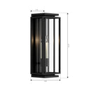 Minka-Lavery - 78602-899 - Two Light Outdoor Wall Sconce - Stratford - Dark Matte Black
