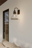 One Light Outdoor Wall Sconce<br /><span style="color:#4AB0CE;">Entrega: 4-10 dias en USA</span><br /><span style="color:#4AB0CE;font-size:60%;">PREGUNTE POR ENTREGA EN PANAMA</span><br />Collection: Calen<br />Finish: Dark Matte Black