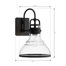 Minka-Lavery - 78700-899 - One Light Outdoor Wall Sconce - Calen - Dark Matte Black