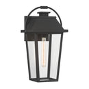 One Light Outdoor Wall Lantern<br /><span style="color:#4AB0CE;">Entrega: 4-10 dias en USA</span><br /><span style="color:#4AB0CE;font-size:60%;">PREGUNTE POR ENTREGA EN PANAMA</span><br />Collection: Branwyn<br />Finish: Sand Coal Black