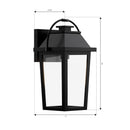 Minka-Lavery - 79103-66 - One Light Outdoor Wall Lantern - Branwyn - Sand Coal Black