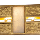 Six Light Linear Pendant<br /><span style="color:#4AB0CE;">Entrega: 8-9 semanas en USA</span><br /><span style="color:#4AB0CE;font-size:60%;">PREGUNTE POR ENTREGA EN PANAMA</span><br />Collection: Dos<br />Finish: Rustic Gold and Brushed Gold