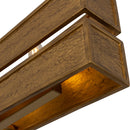 Six Light Linear Pendant<br /><span style="color:#4AB0CE;">Entrega: 8-9 semanas en USA</span><br /><span style="color:#4AB0CE;font-size:60%;">PREGUNTE POR ENTREGA EN PANAMA</span><br />Collection: Dos<br />Finish: Rustic Gold and Brushed Gold